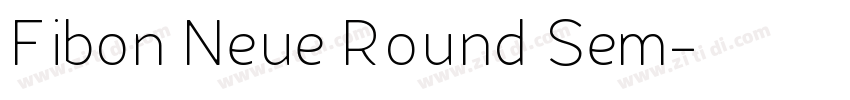Fibon Neue Round Sem字体转换